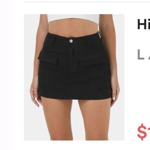 HALARA Black mini skirt NWT